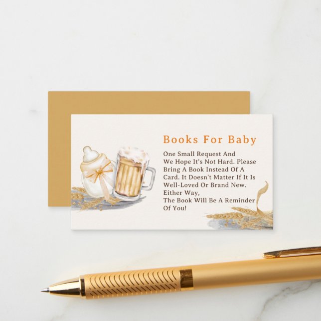 Livros de cerveja em frasco de leite para cartão d (Frente/Verso In Situ)