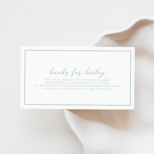 Livros de Chá de fraldas Azul para Cartão de Gabin (Criador carregado)