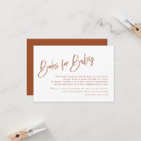 Livros de Chá de fraldas Bohemian Terracotta para 