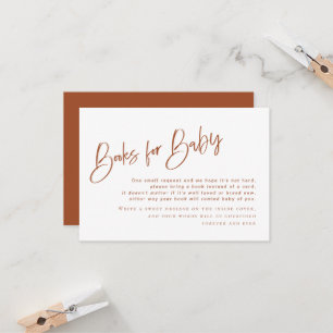 Livros de Chá de fraldas Bohemian Terracotta para