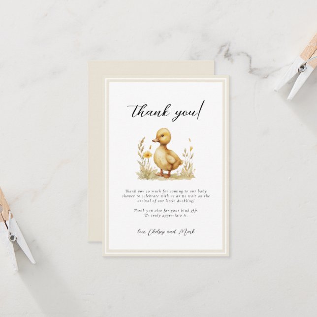 Livros de Chá de fraldas de Pato Pequeno para Cart (Frente/Verso In Situ)