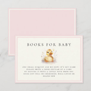 Livros de Chá de fraldas de Pato Rosa para Bebê