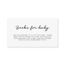 Livros de Chá de fraldas Simples para o Cartão de