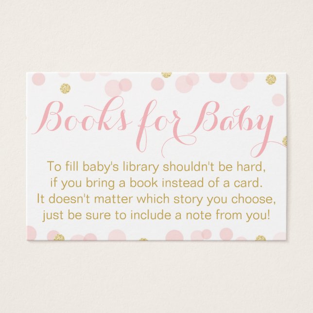 Livros de Confetti, Rosa e Dourada, para Bebê (Frente)