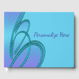 Livros de Convidados de Festa de casamento Roxo e 