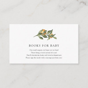 Livros de cor laranja para cartão de inserção d