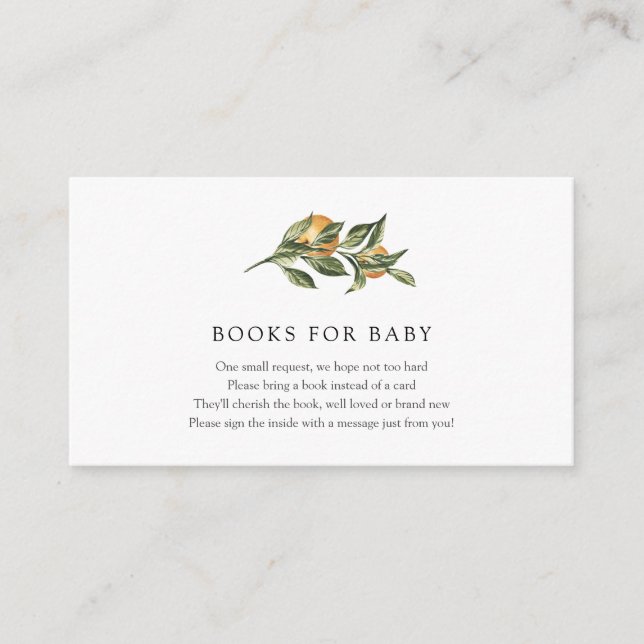 Livros de cor laranja para cartão de inserção de b (Frente)