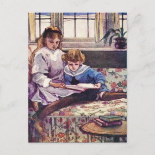 Livros de Imagens no Cartão Postal de Inverno de