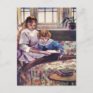Livros de Imagens no Cartão Postal de Inverno de A