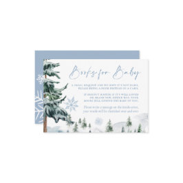 Livros de inverno para Cartão de Bebê