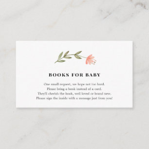 Livros de Tulipas Rosa para Cartão de Inserção de 