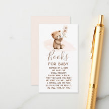 Livros de Urso de Teddy para Cartão de Bebê