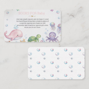 Livros Debaixo do Mar para Cartões de Enclosure de