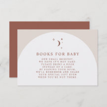 Livros do CELESTE Boho Terracotta para Cartão de I