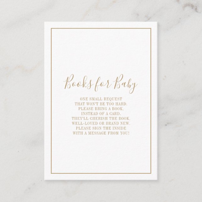 Livros Dourados para inserção de Chá de fraldas (Frente)