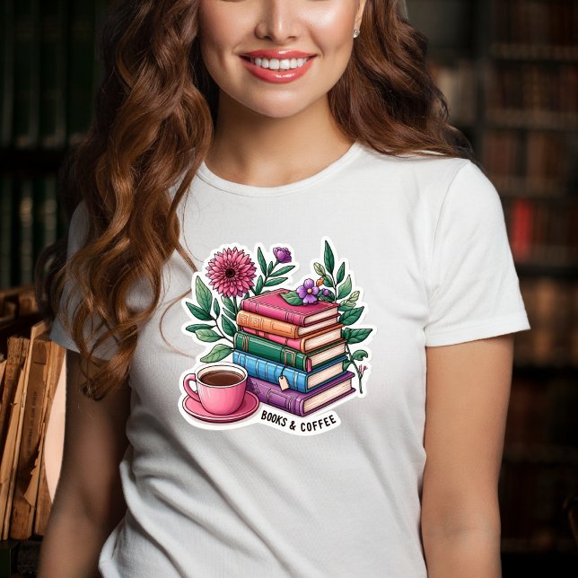 Livros e Camiseta Café (Criador carregado)