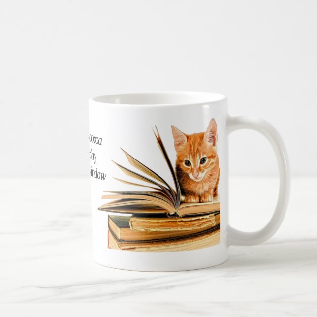 Livros e caneca do gatinho (Direita)