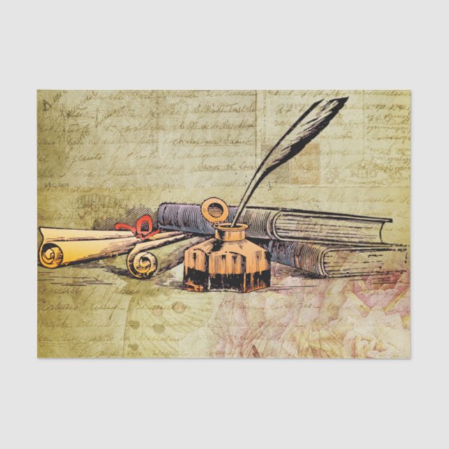 Livros e papel para presentes de tecidos Escrevend (Frente )