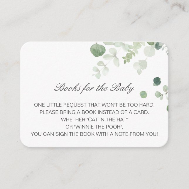 Livros editáveis para a placa de inserção do bebê (Frente)