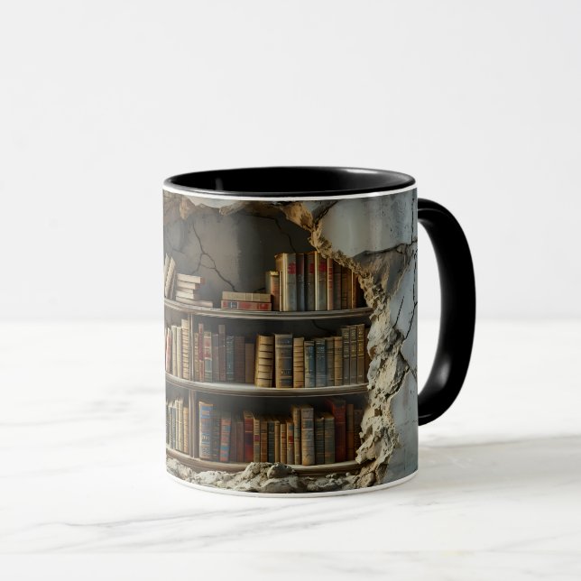Livros em Quebra de Caverna Quebra de Caneca 3D (Frente Esquerda)