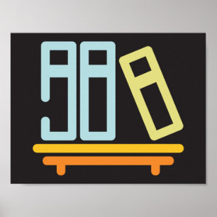 Livros em um poster da prateleira