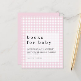 Livros Gingham Rosa de Orçamento para Receptáculo