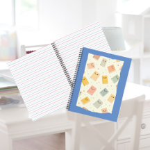 Livros Kawaii Fofos Caderno Espiral