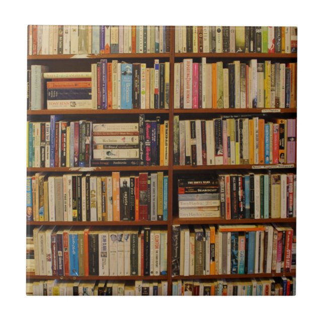 Livros na biblioteca (Frente)