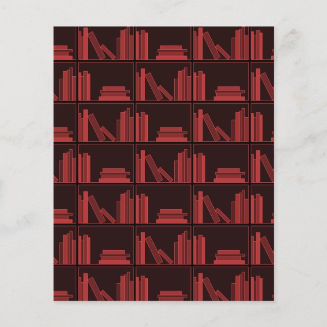 Livros na Shelf. Vermelho escuro. (Frente)