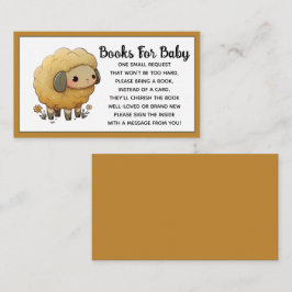 Livros para Baby Sheep para Cartão de Recepção