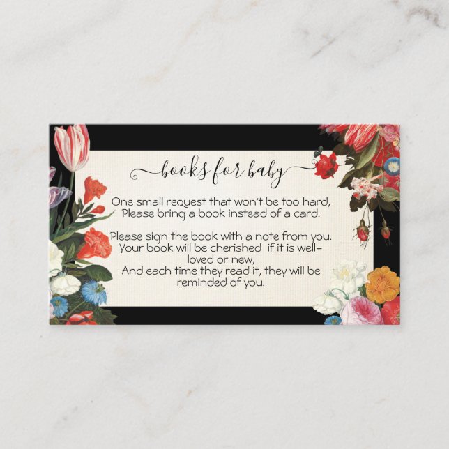 Livros para Bebê é Cartão de Chá de fraldas Bloomi (Frente)