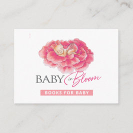 Livros para Bebê rosa no Cartão de Enclosure