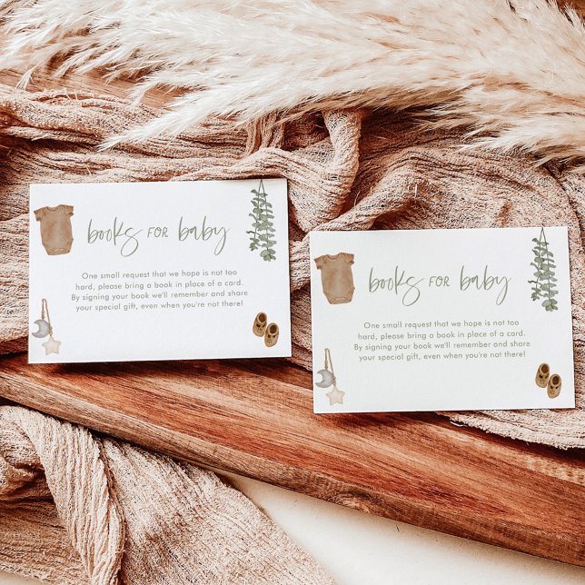 Livros para Cartão de Bebê | Chá de fraldas Sage G (Criador carregado)