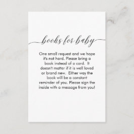 Livros Para Cartão De Bebê Simples Moderno E Minim