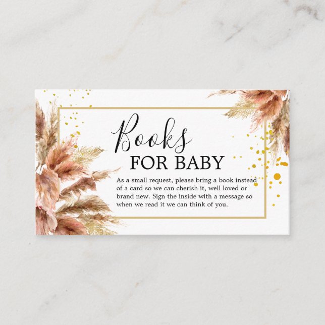 Livros para Cartão de Inserção de Bebê (Frente)