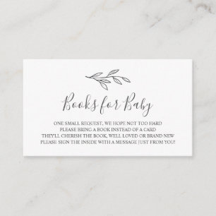 Livros para Cartão de Inserção de Bebê