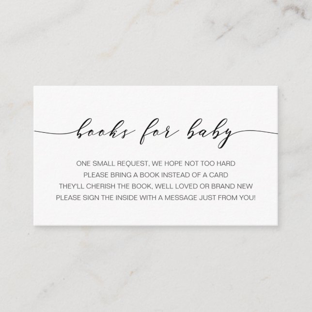 Livros para Cartão de Inserção de Bebê (Frente)