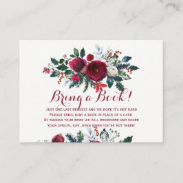 Livros para o bebê inverno vermelho trazem cartão