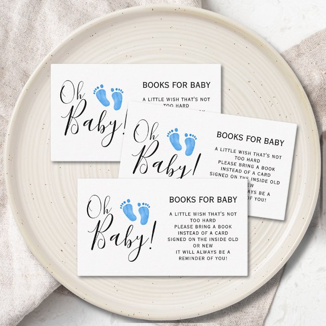 Livros para o Cartão de Chá do Baby Boy (Criador carregado)