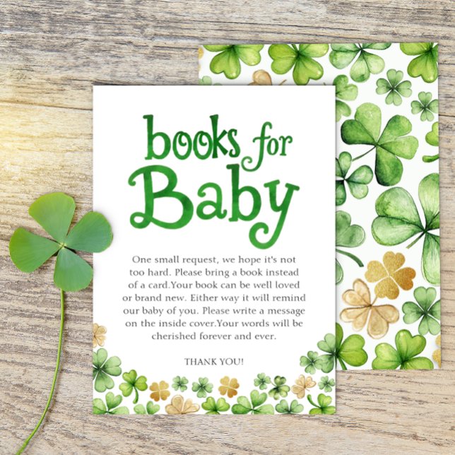Livros para o Cartão de Chá Irlandês para Bebê (Books for Baby Shower Request)