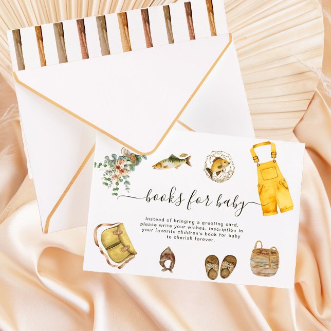 Livros Rustic Little Fish para Cartão de Bebê (Criador carregado)