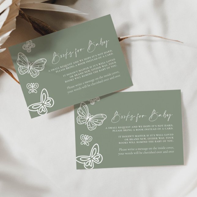 Livros Verdes Sage para Cartão Bebê (Criador carregado)