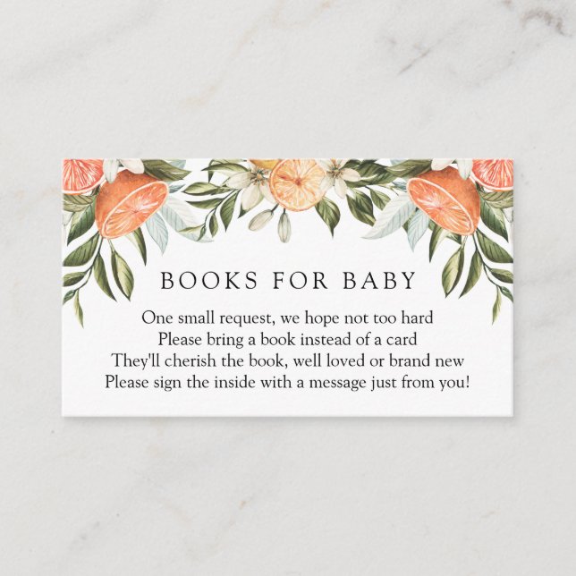 Livros vermelhos laranja para o cartão de inserção (Frente)