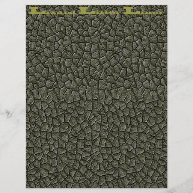 Lizard Litter Liner Green Scales (Frente)