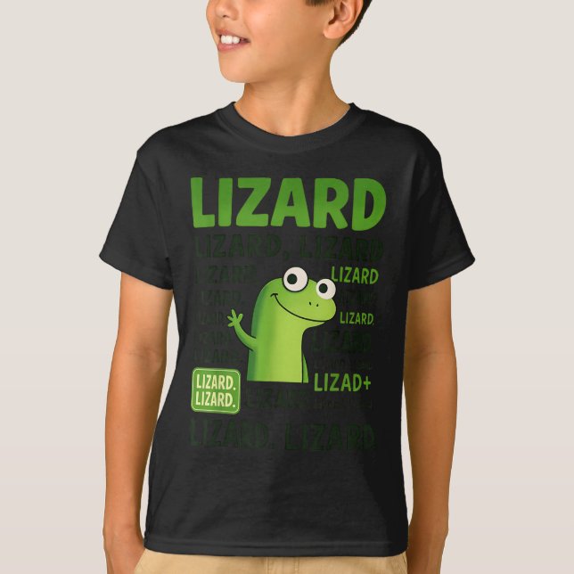 Lizard Lizard Camisa Engraçado Weircore Animal (Frente)