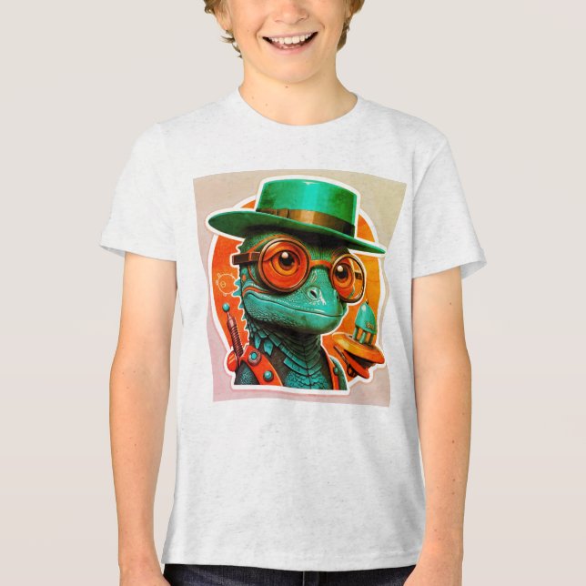 Lizard Lunge Unisex T-Shirts (Frente)