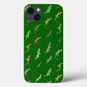 Lizards e Geckos, em verde-pinho