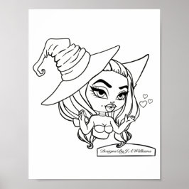 Lizbeth Colore Seu Próprio Poster