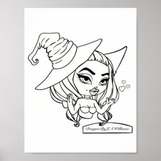 Lizbeth Colore Seu Próprio Poster