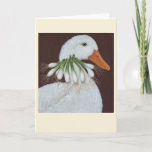 Lizzie o Pato dobrou cartão de saudação